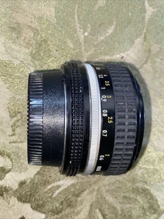 Vintage Nikon Nikkor 50mm f1.  4 Camera Lens 3
