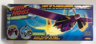 Vintage Air Hogs Phazor Air Pressure Plane Spinmaster Toy Outdoor Fly