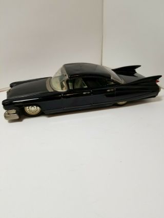 1959 Cadillac Sedan Black Tin Friction Toy Japan Bandai 11 " Dealer Promo