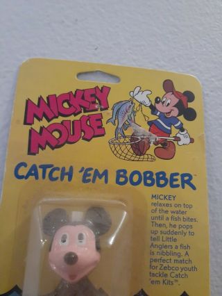 Vintage Zebco Mickey Mouse Catch Em Bobber - Fishing In package 3