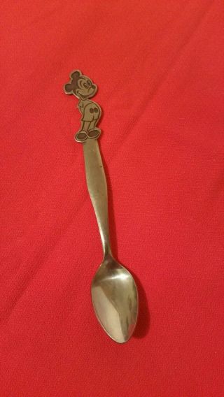 Vintage Walt Disney Mickey Mouse Baby Spoon Stainless By Bonny 5 5/8 " Japan