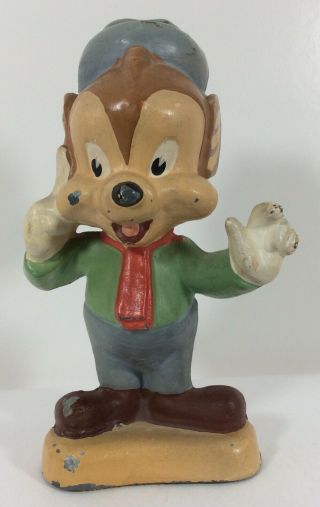 Vintage Antique Rare Cast Metal Fievel The Mouse Figure Disney