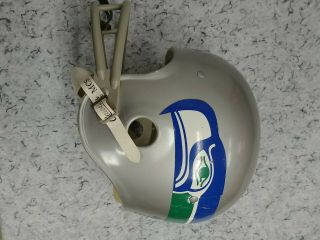 Vintage Rawlings Seattle Seahawks Nfl 2 Bar Football Helmet Large Hnfl - N
