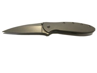 Kershaw 1660 Ken Onion Leek Assisted Flipper Knife 3” Bead Blast Plain Blade