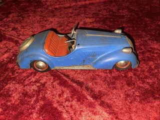 Vintage Distler Germany Wind Up Bmw Tin Car No Key Nr
