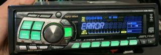Vintage Alpine Cda - 9813 Car Stereo Cd Receiver (disc Error)