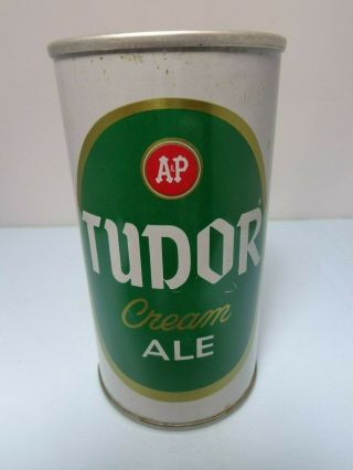 Tudor A&p Cream Ale Straight Steel Pull Tab Beer Can 131 - 23 Cumberland,  Md.