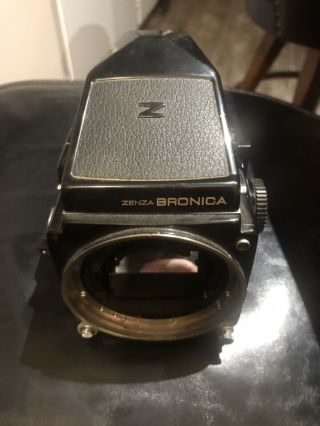 Vintage Zenza Bronica Etr 120 Medium Format Camera Body “parts Only”