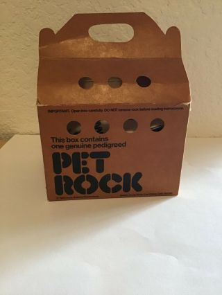 Vintage Pedigreed Pet Rock 1975