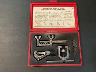Vintage Blue - Point Tube Cutting & Double Flaring Tool Kit Tf - 528 - D