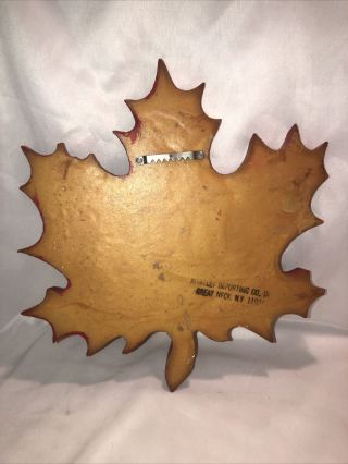 Vintage • Molson Canadian Beer Maple Leaf Bar Sign Faux Wood Unique Carved 3D 3