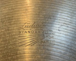 Vintage Ludwig Standard Paiste 14  Cymbals Made In Germany Ns12 Alloy