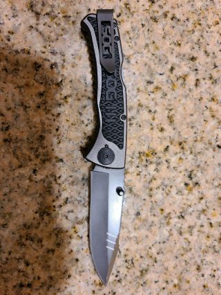 Sog Sideswipe Assisted Pocket Knife With Plain Edge Blade