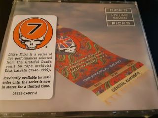 Grateful Dead Dick ' s Picks volumes 7 and 8 TRIPLE CDs vintage 2