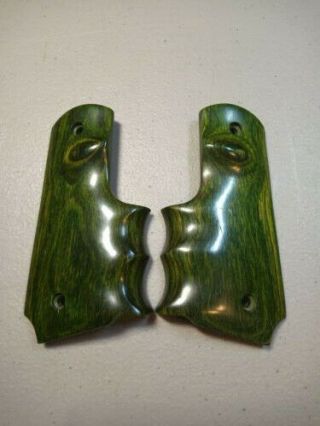 Smart Parts Wood Grips Green 45 Vintage Paintball