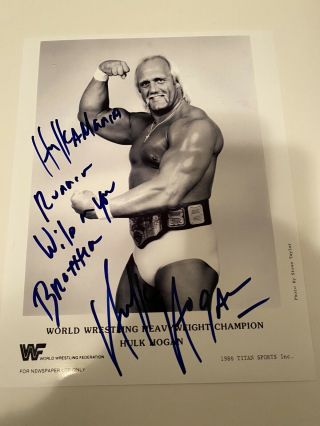 Wrestling Vtg Hulk Hogan 8x10 Photo Autograph Signed Pri Wwf