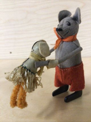 1950s Vintage Mouse Wind Up Toy Made In Us - Zone Germany