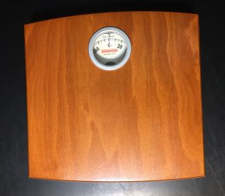 Vintage Soehnle Wooden Analog Dial Mechanical Bathroom Scale