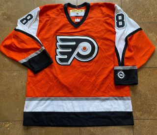 Vintage 8 Mark Recchi Philadelphia Flyers Nhl Koho Orange Hockey Jersey Mens L