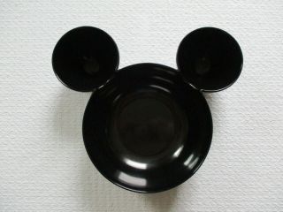 Mickey Mouse Zak Designs Black Chip & Dip Bowl Plastic
