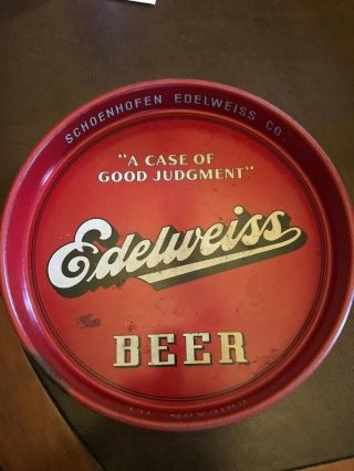 Edelweiss Beer,  Chicago Il.  Beer Tray