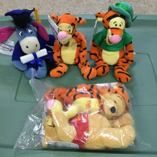 Disney Winnie The Pooh As Tigger& Tiger As Mini Bean Bag Plush,  Plus 3 More Bags