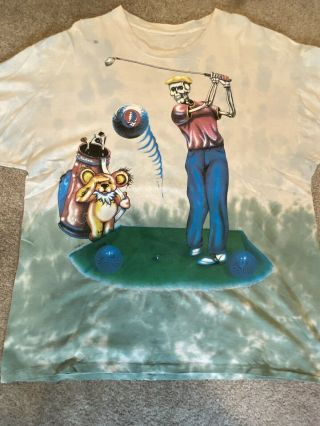 Vintage Grateful Dead 1994 Tour Golf T - Shirt - Authentic Size Xl
