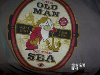 Vintage Walt Disney Cruise Line Grumpy T - Shirt 3xl Old Man Of The Sea 37