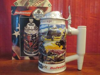 Budweiser Honoring Tradition And Courage National Guard Cs 456 Yr.  2001 Box,