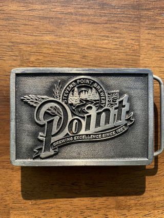 Rare Vintage Point Special Beer Brass Belt Buckle