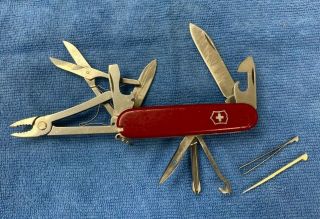 Victorinox - - Swiss Army Knife - - - Deluxe Tinker Model 91mm - Red