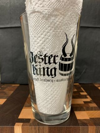 Jester King Brewery Pint Glass / Rare / Austin / Grand Opening