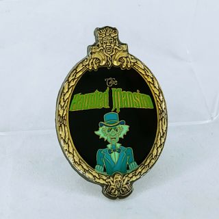 Disney Pin 132 The Haunted Mansion Hitchhiking Ghost Ezra Oval Brass Framed