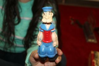 Antique Vintage Popeye The Sailor Man Walking Toy Gas Oil Sign