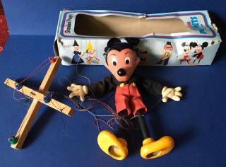 Boxed 1950’s Pelham Puppet Walt Disney Productions Mickey Mouse Vintage Sl12