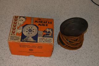 " The Pilot " Miracle Mike Broadcast Set W/box For Vintage Tube Radios