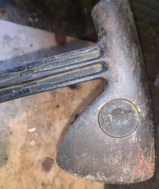 Vintage Plumb Hand Axe Hatchet Hammer Custom Unique Metal Handle