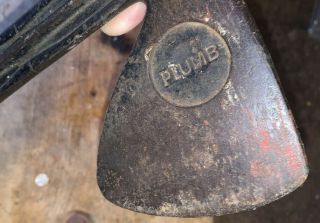 Vintage Plumb hand axe hatchet hammer custom unique Metal Handle 2