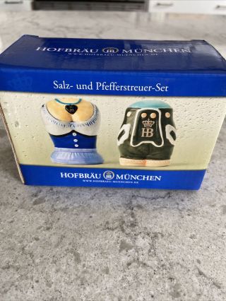 Hofbrau Munchen Collectable Rare Salt Pepper Shakers Hummer German