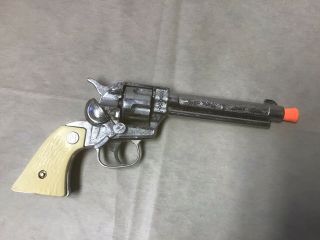 Vintage NICHOLS STALLION 38 Diecast Six - Shooter Toy Cap Gun 3