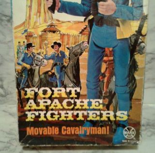 Vntg MARX Johnny Best West GENERAL CUSTER BOX Fort Apache Cavalry 3