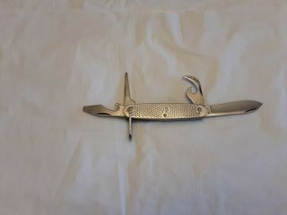 Vintage Western Us Military Folding 4 Blade Pocket Knife