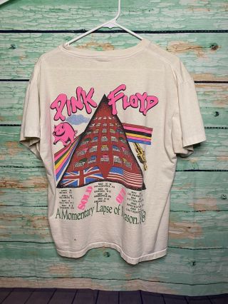 Vintage Pink Floyd 1988 Concert Tshirt - A Momentary Lapse Of Reason
