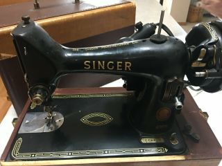 Vintage Singer Sewing Machine Model 99k Serial Number El724023