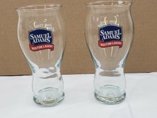 Set Of 2 Samuel Adams Boston Lager For The Love Of Beer 1984 Pint Glasses 16 Oz