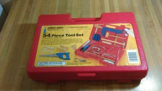 Vintage Handy Andy 54 Piece Tool Set,  Case,  1987,  Real Tools Young Adults,  Vg