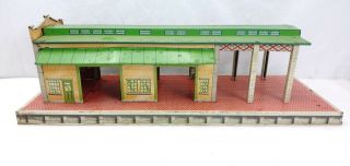 Vintage Marx Tin Litho Freight Terminal Large Train Station