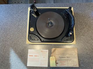 Vintage Garrard Rc 88/4 Record Player Turntable -,  Restoration