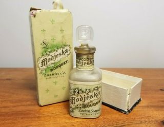 Vintage Larkin Soap Company Modjeska Bouquet Perfume Bottle W/box Buffalo Ny