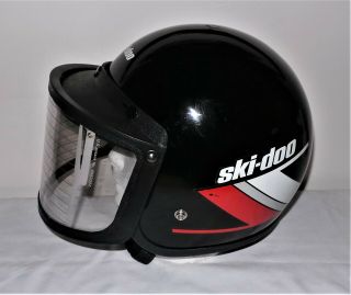 Vintage Ski - Doo Dot Helmet Model 100 With Visor 1991